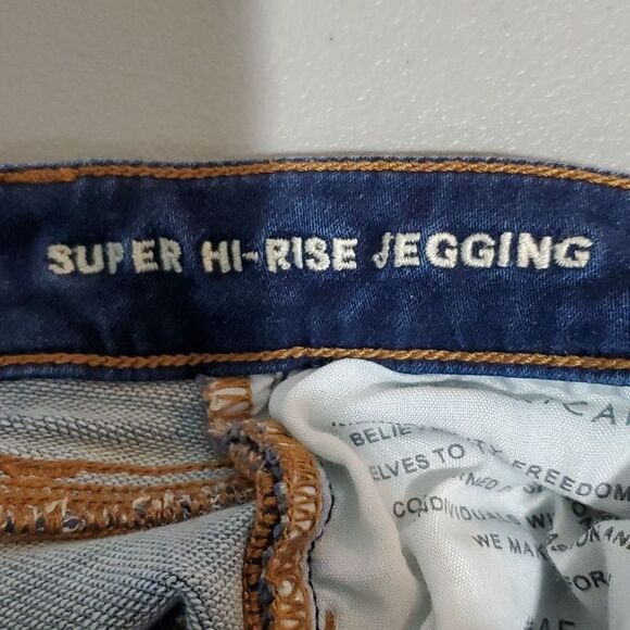 American Eagle dark wash size 0 next level stretch high rise jeggings - Picture 7 of 8